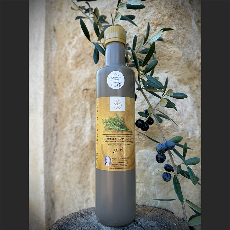 Olive Oil Flavored with Thyme and Rosemary - Flavors of Provence Olive Oil Flavored with Thyme and Rosemary - Flavors of Provence