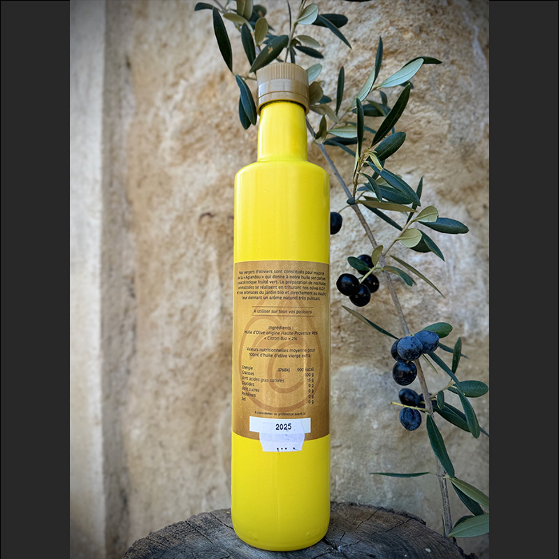 Huile d'Olive Aromatisée au Citron - Une Touche d'Agrumes à vos Plats
