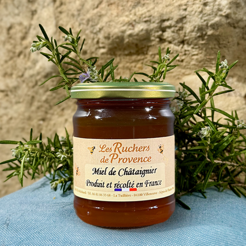 Miel de Châtaignier de France - Un Goût Authentique Corsé et Boisé